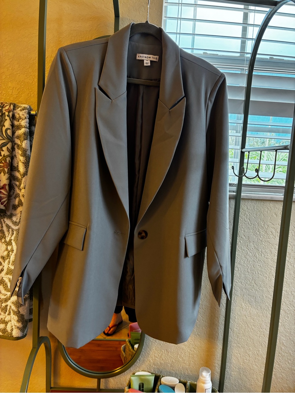 Oversized Blazer - Charcoal Gray